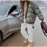 NAMCOVERSE 2025 Real shot - long-sleeved button-up cotton jacket popular  New fashion women's autumn and winter loose casual warm jacket