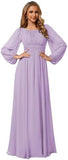 2025 popular autumn and winter new  bridesmaid clothes 2025 Popular trade long dresses sexy and elegant chiffon evening dresses
