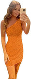 2025 Sequin heavy industry dress popular new 2025 one-shoulder sexy fashion split fashion trend small dress