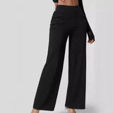 NAMCOCERSE Summer New HOTan and NEWn Style Women Jeans Fashion Simple Slim Wide Leg Trousers  Cross-Border Preferred