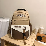 New Schoolbag Retro College Style High School Student Backpack Korean Ins Fashion College Student Couple Backpack