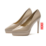 2025 1088A pointed thin heels high heels women's sexy temperament waterproof table single shoes women's feet are not tired, solid color super high heels