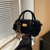 NAMCOVERSE 2025 Premium retro matte bowling bag women's popular new shoulder messenger bag casual versatile fashion handbag