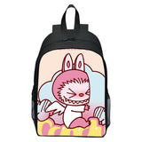 Printed Rabbit Labubu Schoolbag Elementary School Student Cartoon Cute Backpack 123 Grade Doll Boys and Girls