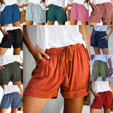 Summer New  Hot Shorts Casual Wide Leg Loose Shorts European and American Women's Clothing High Waist Shorts