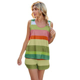 NAMCOVERSE The new product is sold in Popular, 2025,  vest, two-piece set, belly cover, beach swimsuit, striped pajama set, in stock.