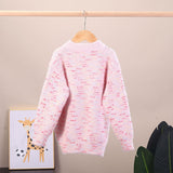 Sweater children's and girls' sweater pullover crew neck autumn and winter thick  new children's knitted sweater bottoming shirt