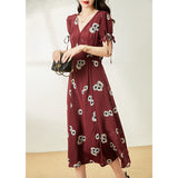 2025 Wrapped new Chinese silk dress high-end mulberry silk skirt  summer national style women's new cheongsam