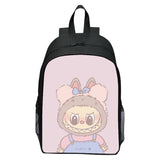 Printed Rabbit Labubu Schoolbag Elementary School Student Cartoon Cute Backpack 123 Grade Doll Boys and Girls