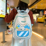 New Junior and Middle School Students Cute Kitten Large Capacity Schoolbag Multi-Compartment Waterproof Cartoon Backpack Wholesale