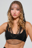 2025 F4948Y New women's clothing  rhinestone mesh long-sleeved fishnet top Spice girl sexy fishnet bottoming shirt