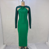 NAMCOVERSE 2025 women's clothing popular  autumn and winter sexy tight long hot diamond long-sleeved elegant dress