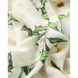 2025 Silk fishtail skirt, ruffle edge floral dress , mulberry silk dress  women's new summer