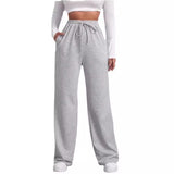 Summer Thin European and American Wish Foreign Trade Women's Clothing  Cross-Border  Loose Casual Straight-Leg Sweatpants