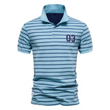 NAMCOVERSE 2025 spring and summer new men's polo Popularan size striped short-sleeved POLO shirt fashionable casual men's lapel cotton top