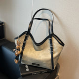 NAMCOVERSE 2025 Korean version of casual commuting large-capacity bag women's popular new fashionable versatile shoulder bag student class tote bag