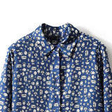 2025 Mulberry silk shirt floral long-sleeved shirt temperament silk skirt high-end women's top  summer new