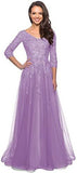 2025 Evening Dress Elegant Lace Bridal Mother Dress Women's Formal Sleeve Hot Trade Aunt Dress