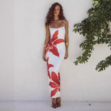 style women's clothing popular summer new printed sexy suspender dress children's vacation wind beach dress