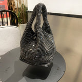 NAMCOVERSE New Cross-Border Hot Sale King Full Diamond Bag Diamond Bucket Bag Rhinestone Chain Bag Portable Messenger Bag