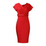2025 D290 with belt African large size women's clothing new fashion and thin V-neck temperament commuting Popular trade 2025 dress