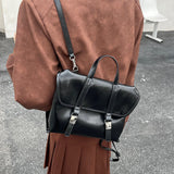 NAMCOVERSE 2025Backpack Women's popular New Trendy Fashion Leather Backpack Women's Backpack Large Capacity Cowhide School Bag Female College Student
