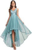 2025 popular new chiffon dress  New 2025 dinner V-neck A-word sleeveless irregular dress