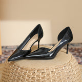 2025 775-A5 fairy style Korean version side empty high-heeled sandals women 2025 summer new pointed stiletto high heels women