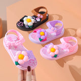 NAMCOVERSE  New Girls' Sandals Non-Slip Breathable Rainbow Cute Little Princess Outdoor Beach Shoes Children Baby Sandals