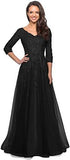 2025 Evening Dress Elegant Lace Bridal Mother Dress Women's Formal Sleeve Hot Trade Aunt Dress