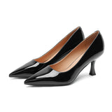 2025 7955-9 Sexy patent leather  high heels for women 2025 spring new pointed thin heels solid color high heels for women