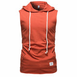 NAMCOVERSE 2025 Clearance treatment, summer  men's sleeveless fitness T-shirt, hooded round neck summer breathable pure cotton vest for men