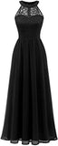 2025 's new women's sleeveless neck floral lace formal dress cocktail dress bridesmaid dress women
