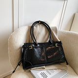 NAMCOVERSE 2025 Premium oil wax leather large-capacity bag women's popular new trendy and versatile commuter shoulder bag portable tote bag