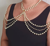 L4789Y 2025 New hot-selling pearl chain sexy neck chain handmade size pearl chain neck shoulder chain