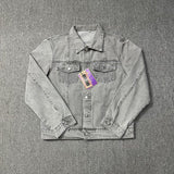 NAMCOVERSE  Corteiz Maychao Devil Island Casual Suit High Street Men's and Women's Couple Trend Denim Jacket Coat Jeans