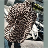 NAMCOVERSE 2025 Long-sleeved animal print cotton jacket New popular winter new  style leopard print casual loose jacket