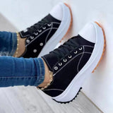 namcoverse HOTan and NEWn Cross-Border Large Size Casual Shoes Women's  Spring and Autumn New Solid Color Thick Bottom Lace-up Canvas Shoes Casual Shoes