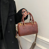 NAMCOVERSE 2025 Niche design bowling bag women's bag popular new fashion retro Boston bag portable shoulder bag messenger bag