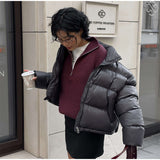 NAMCOVERSE 2025 popular new New  fashion personalized street zipper short cotton-padded jacket is hot on