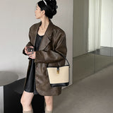 NAMCOVERSE 2025Bag Women's popular New Spring and Summer Bucket Bag Crossbody Handheld Women's Bag Commuter Premium Woven Shoulder Bag