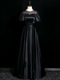 2025 black evening dress  new high-end light luxury niche banquet host art examination temperament celebrity dress