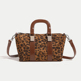 2025 Crossbody bag Korean version retro leopard print bag women's autumn and winter high-end fashion temperament handbag new versatile women's bag