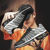 namcoverse  Unisex Breathable Air-Cushion Sneakers Flying Woven Lace-Up Outdoor Casual Running Shoes Zapatillas Hombre