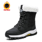 namcoverse Women's Winter High Boot With Fur Snow Boot Warm Puffy Boots For Women Water Proof White Platform Boot Shoes 41 Mid Calf Boots