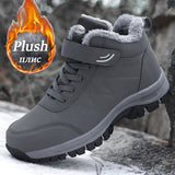 namcoverse Winter Women Boots With Fur Warm Snow Women Non-Slip Boots Men Work Casual Shoes Sneakers High Top Mom And Dad Jogging Shoes