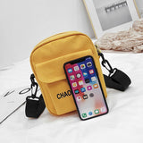 namcoverse - Women Bag Shoulder Chest bag Printed Cute Wallet Multifunction Mobile Phone Canvas Small Coin Purse Crossbag New Style