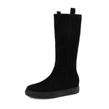 namcoverse  New Winter Warm Mid-Calf Boots Fashion Boots Women Shoes Round Toe Boots Casual Wool Boots For Women Flat Shoes Women