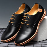 namcoverse  Men Leather Shoes  Spring Fashion Round Toe Tooling Single Shoes Male Large Size Comfortable Breathable Casual Leather Shoes