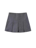 namcoverse Women Pleated Shorts Skirts Vintage High Waist Wide Pleats Design Slim Sexy Mini Skirt Female Fashion  Skort Mujer